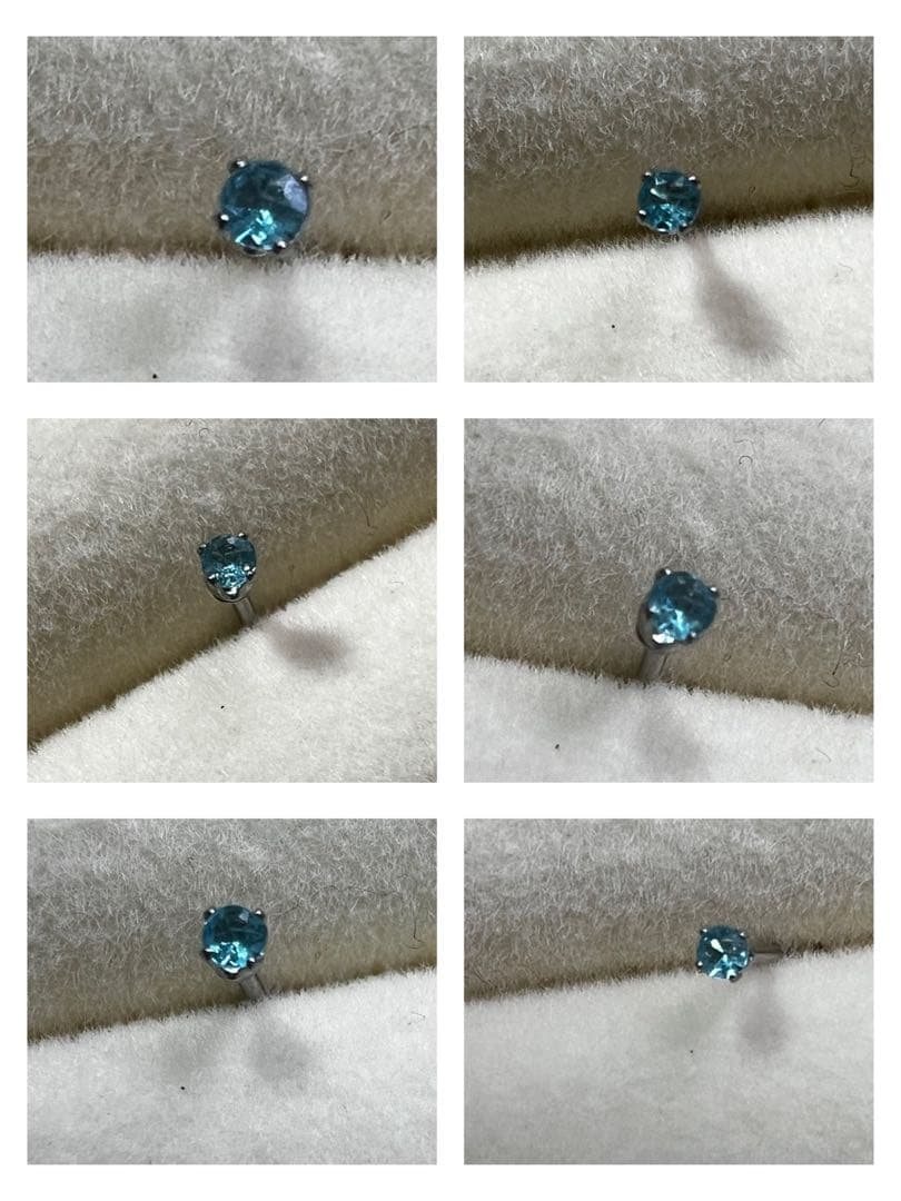 パライバトルマリン　ブラジル産　 セカンドピアス　ピアス　片耳