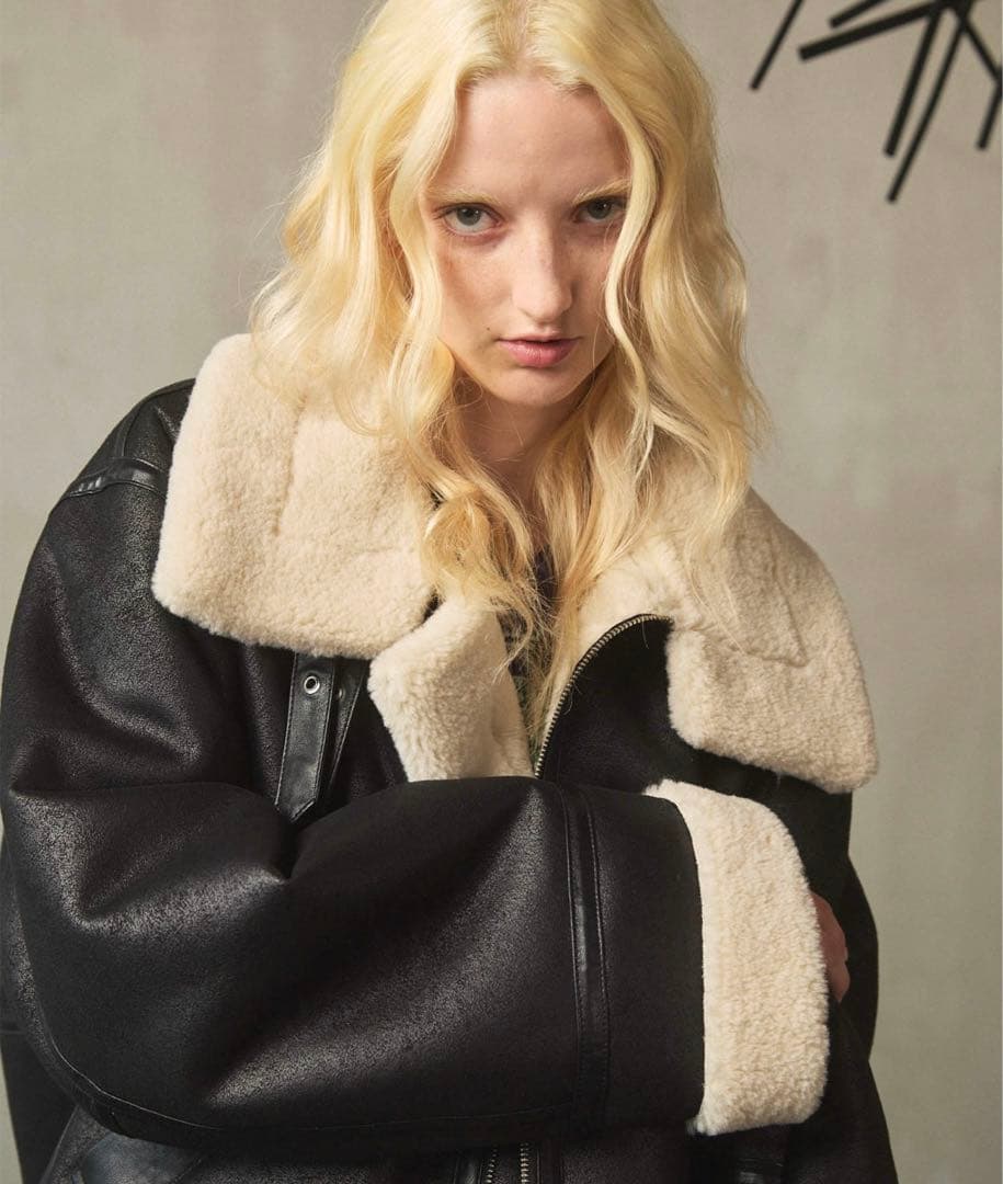 メゾンスペシャルB-3フェイクムートンジャケット