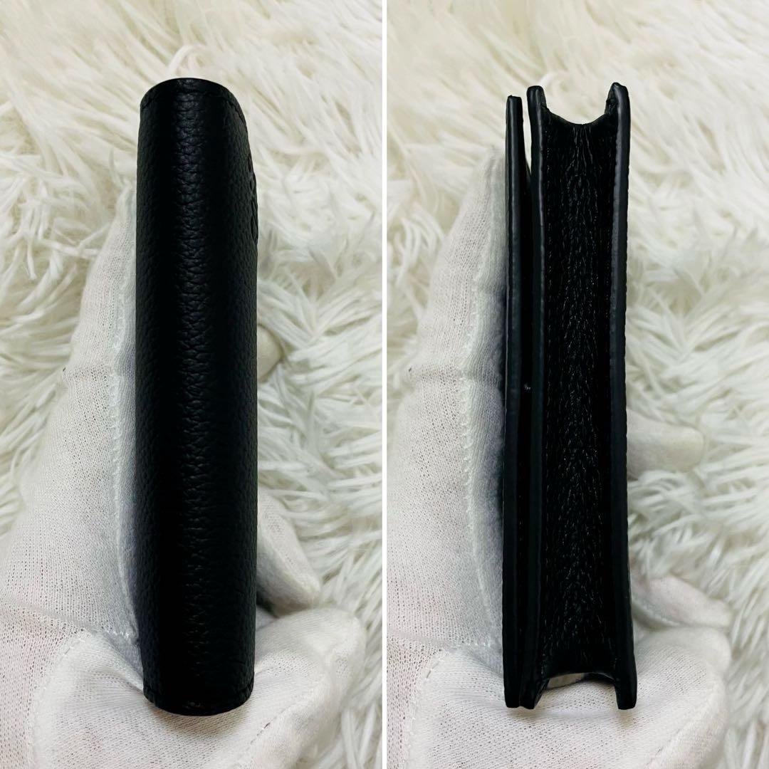 新品✨付属完備✨LOEWE 名刺入れ カードケース アナグラム レザー ブラック