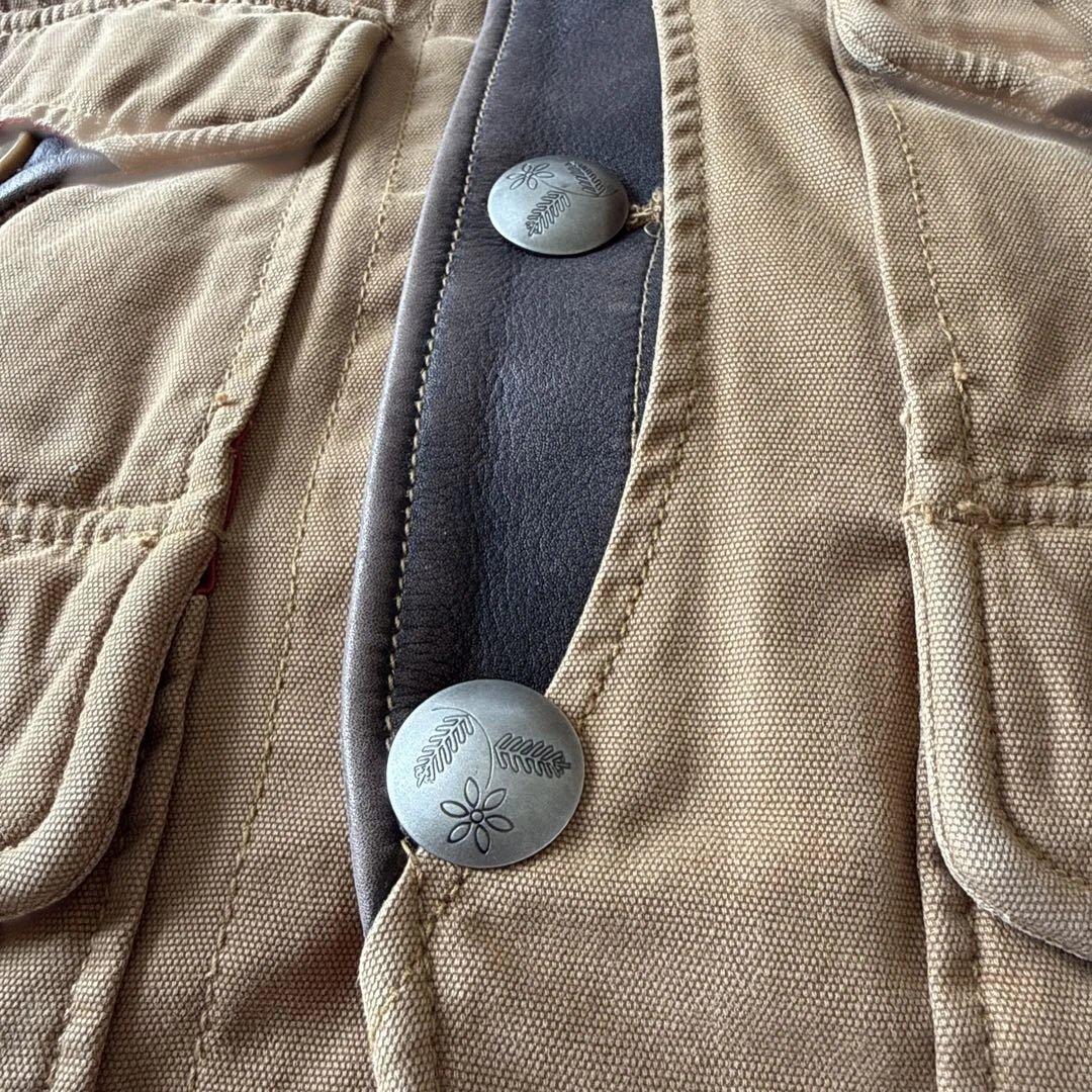 希少 Indian Motocycle ジャケット M レザー襟 刺繍