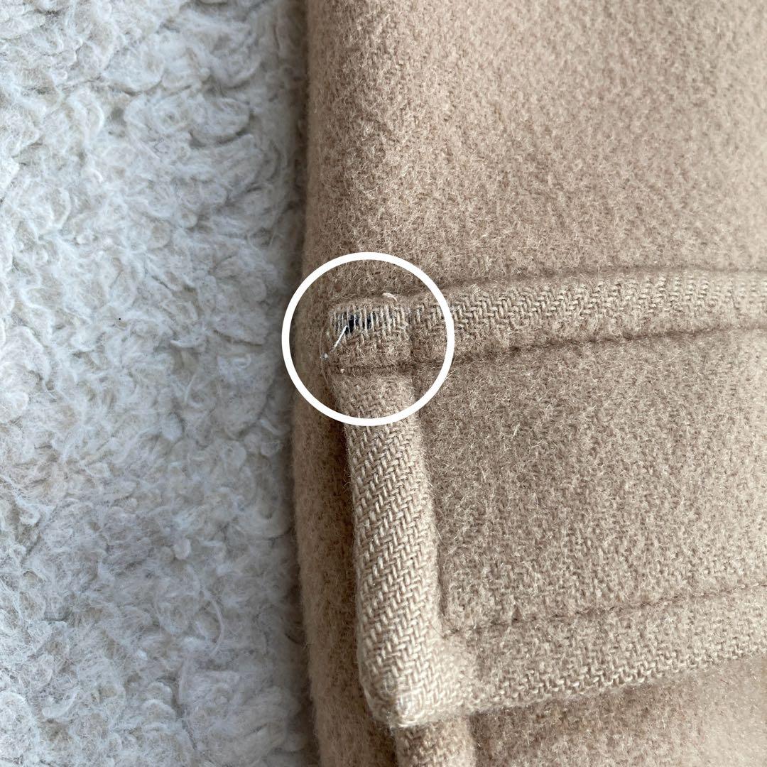 美品✨BURBERRY　ダッフルコート　メガチェック　ベージュ　牛革　三陽商会