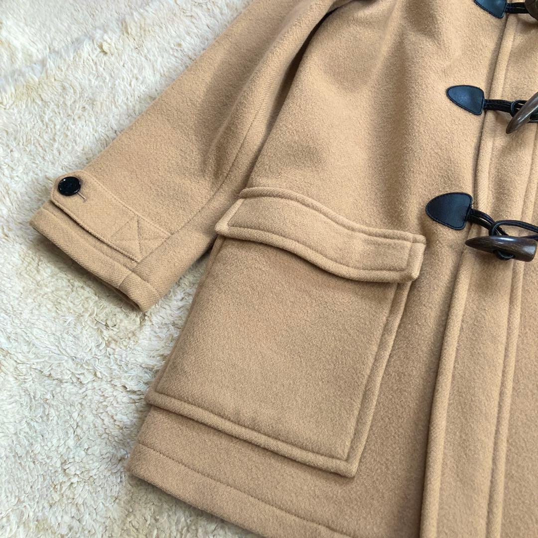 美品✨BURBERRY　ダッフルコート　メガチェック　ベージュ　牛革　三陽商会