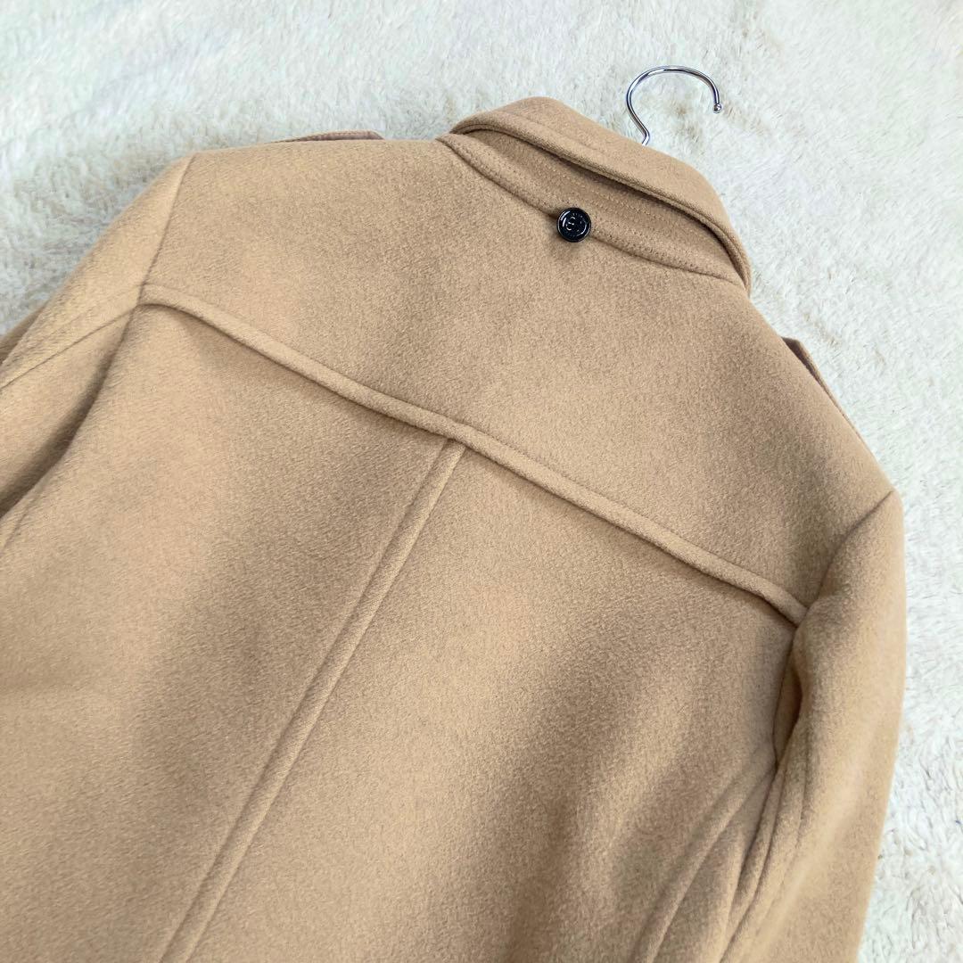 美品✨BURBERRY　ダッフルコート　メガチェック　ベージュ　牛革　三陽商会