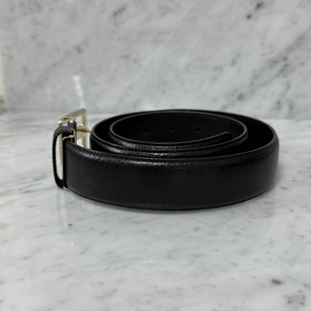 美品 Yves Saint Laurent イヴサンローラン ベルト ブラック