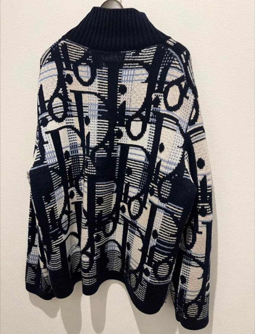 DIOR ディオール　ロゴ 総柄 オブリーク タートルネック　セーター AW21