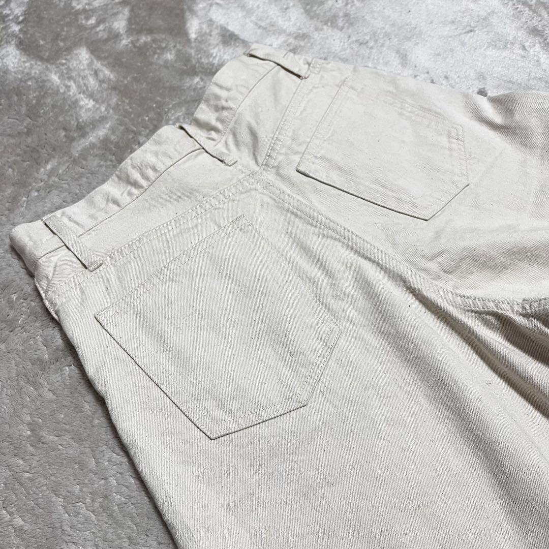 新品　ハグオーワー　デニム　バルーンパンツ　生成り　S