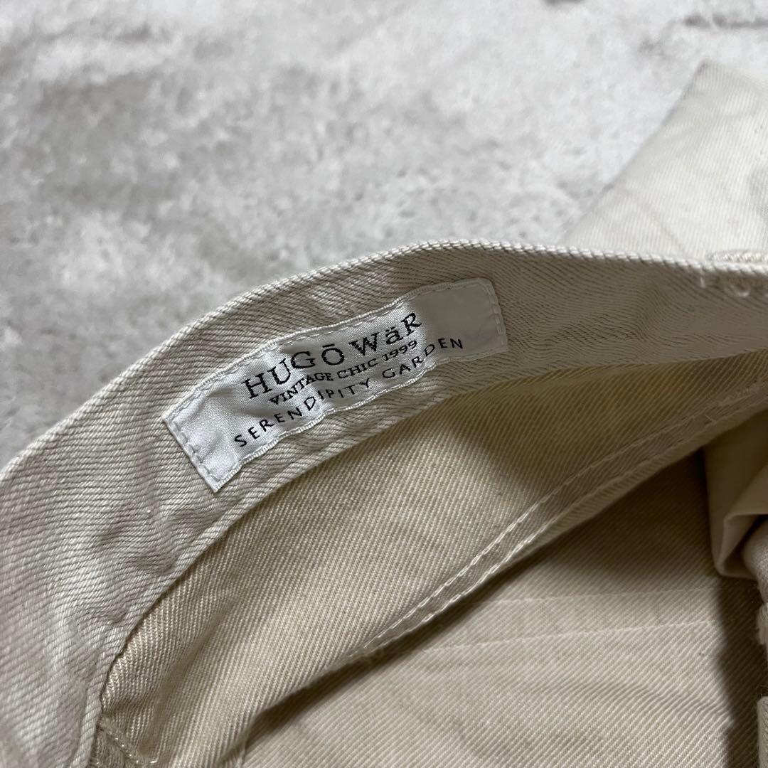 新品　ハグオーワー　デニム　バルーンパンツ　生成り　S