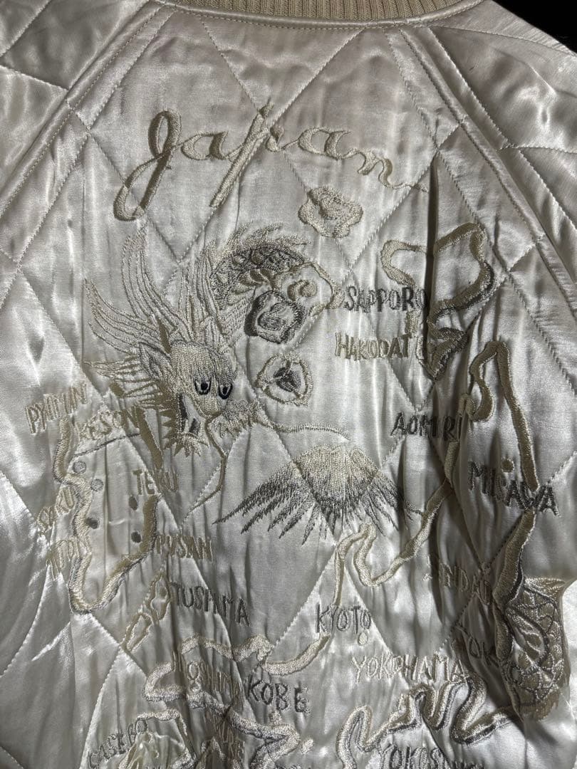 きみこ　別珍×サテン　ヴィンテージリバーシブルスカジャン