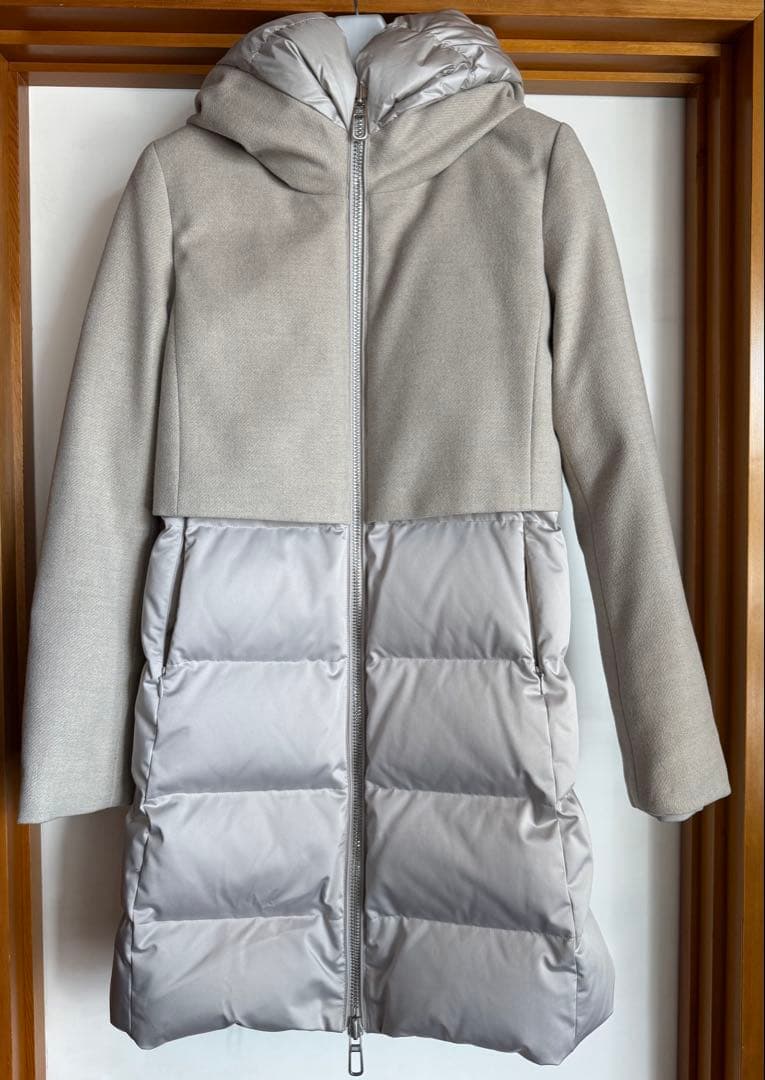 ★最終値下げ★DUNO レディースダウン　ペールベージュ40サイズ