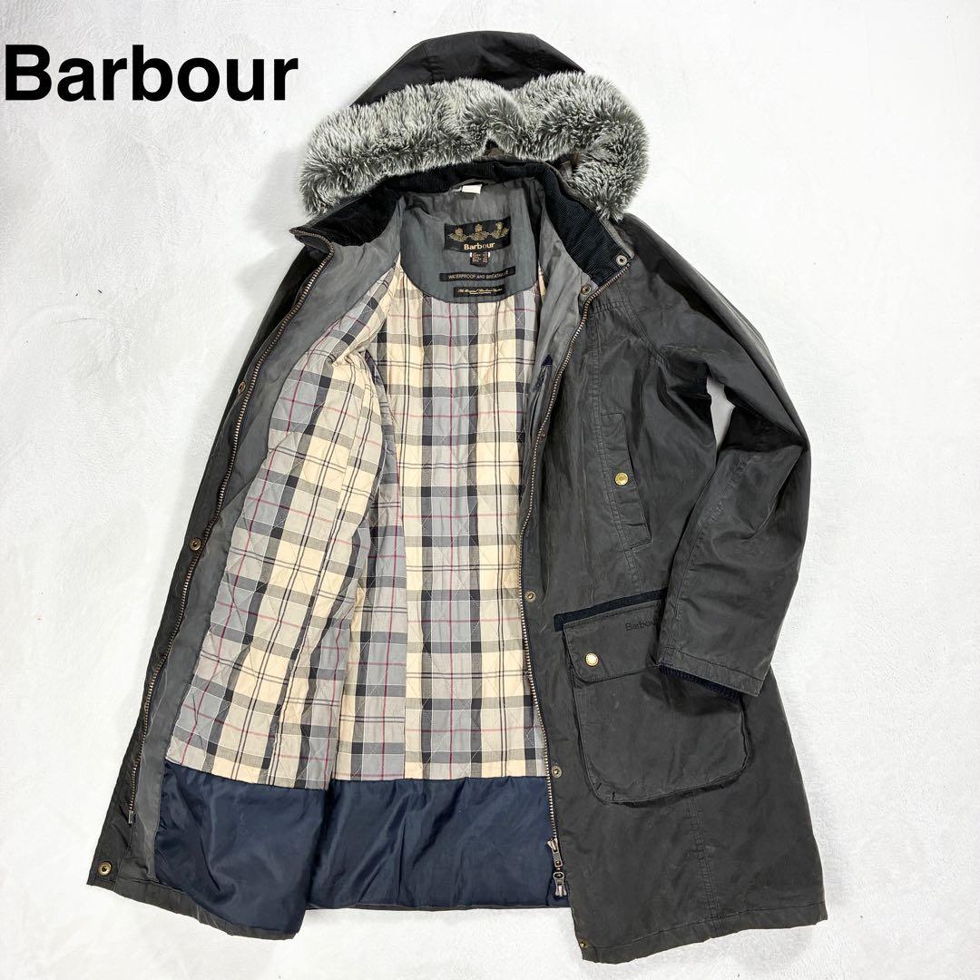 か*ん様 90s英国製 バブアー ビデイル オイルドジャケット ファー フード取