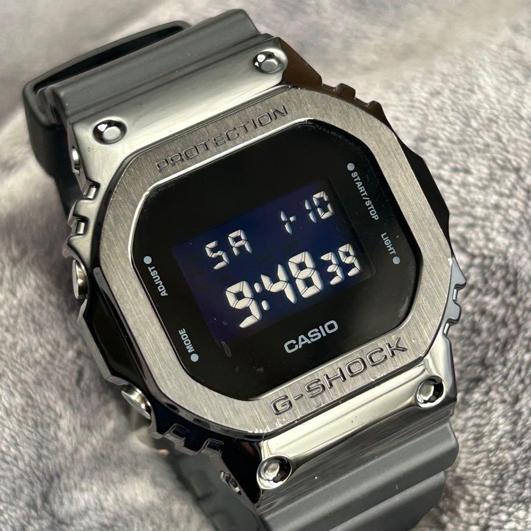 メタルブラック［正常稼働］G-SHOCK GM-5600B-1JF