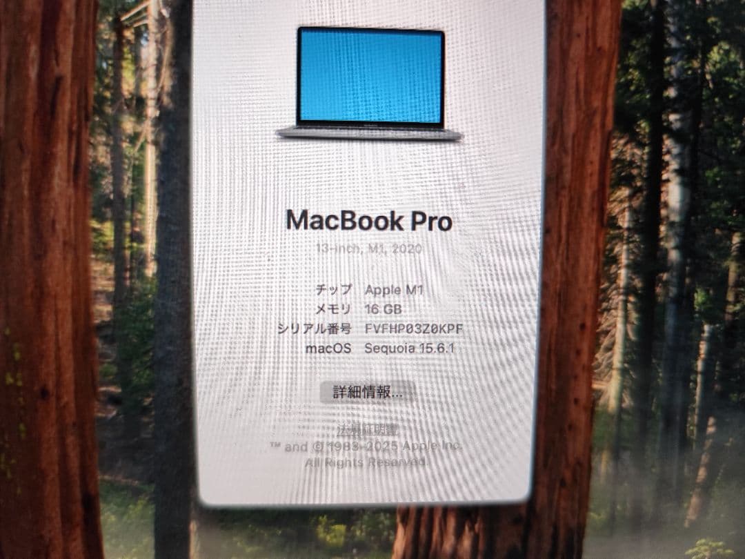 Apple MacBook Pro 13インチ M1 16GB 1TB ssd