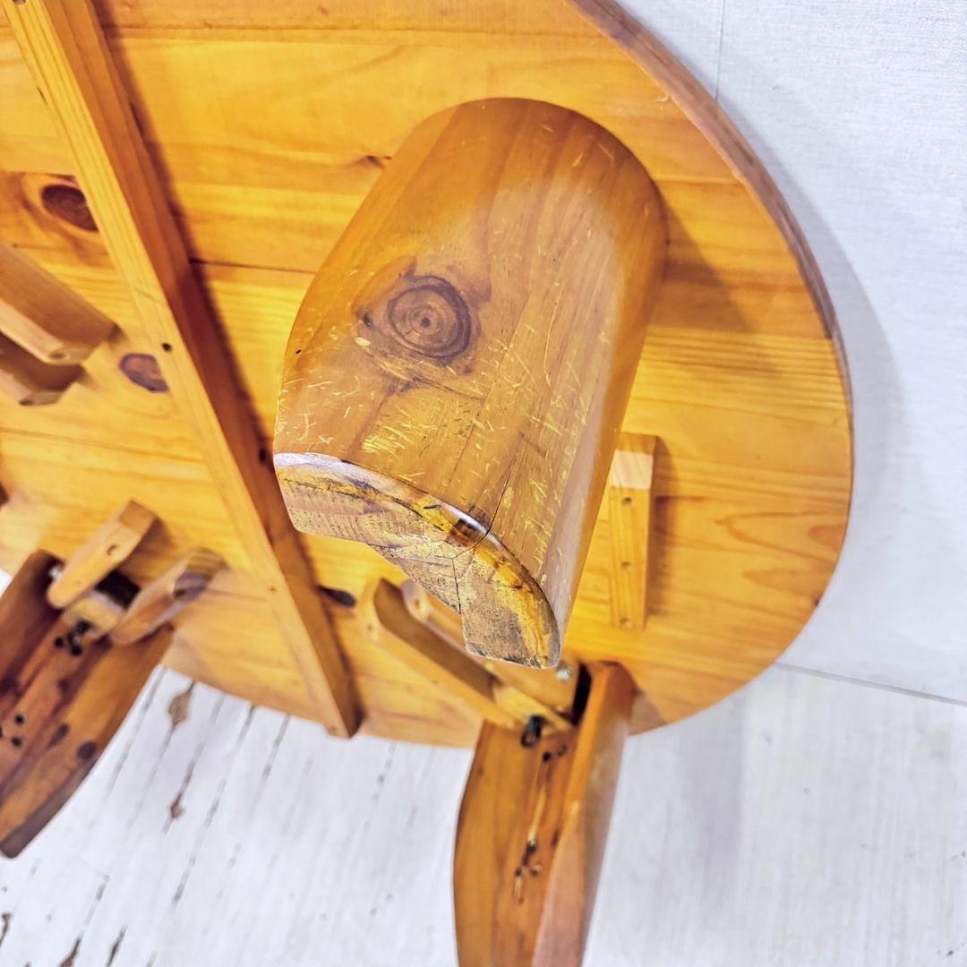 専用　24635 座卓　ちゃぶ台　円形ローテーブル　昭和 レトロ