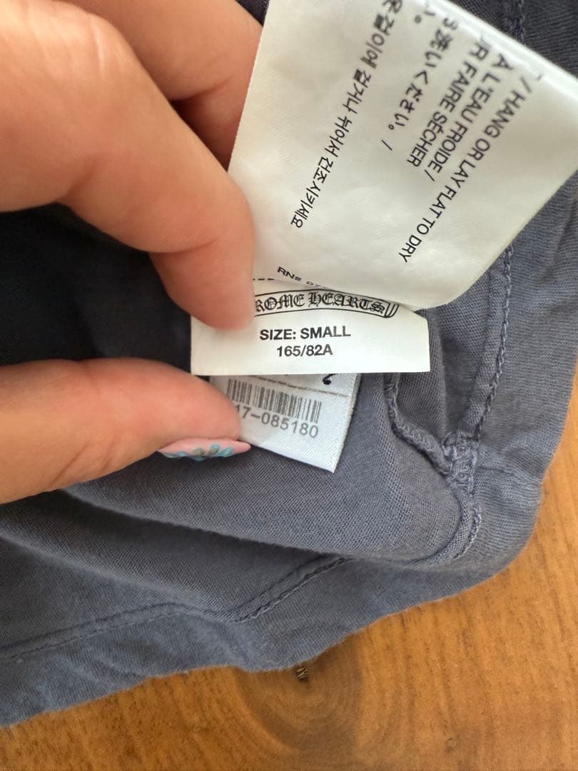 クロムハーツ　グレー コットン タンクトップ