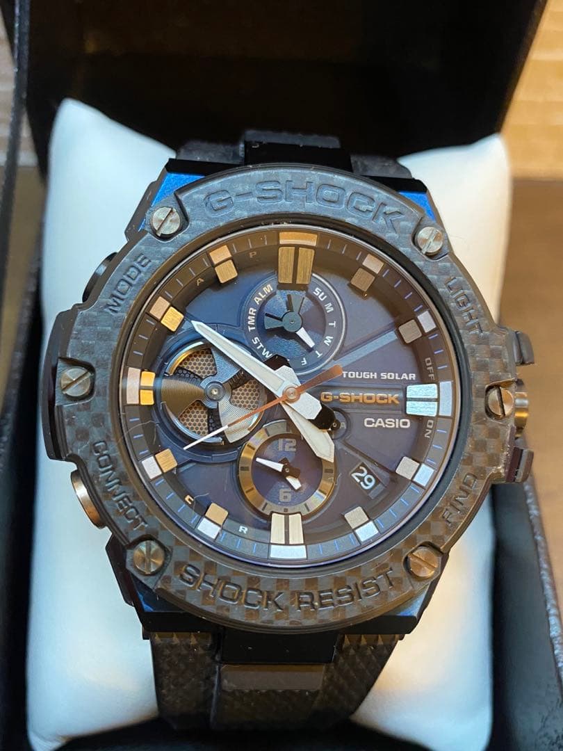 【極美品/レア】G-SHOCK GST-B100XB-2AJF 海外セレブ愛用