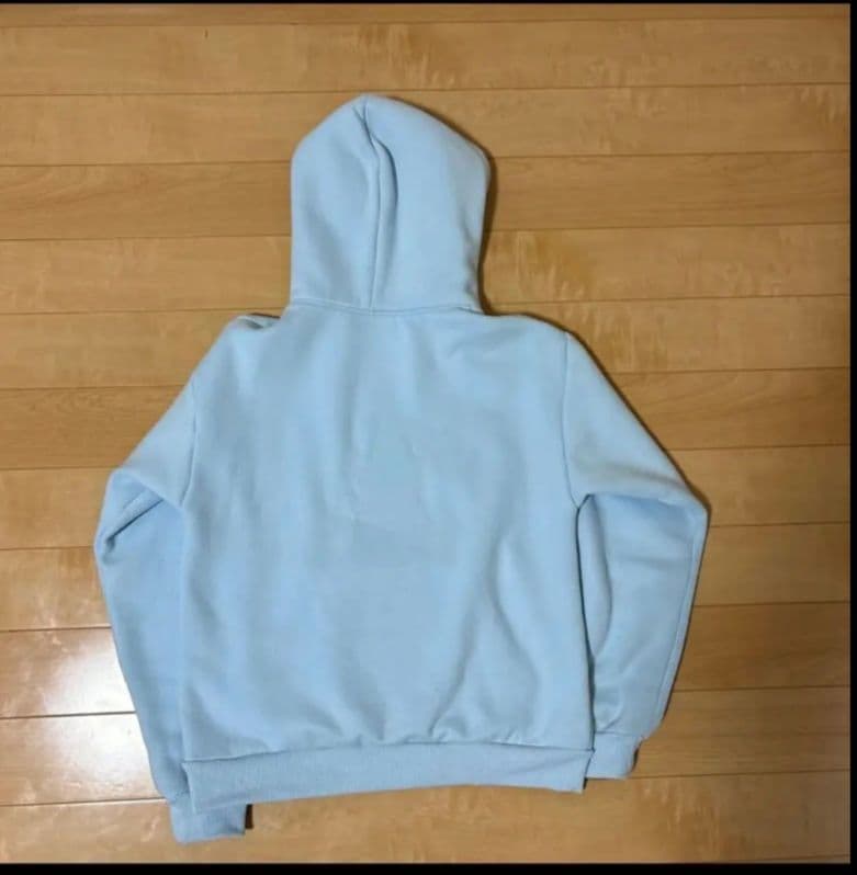 sp5der hoodie スパイダー パーカー 水色 正規品 希少Sサイズ