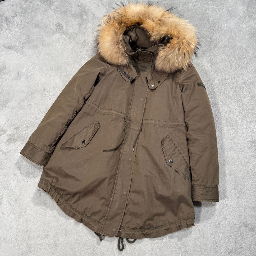 タトラス　モッズコート　ダウンライナー付き　カーキ　01 LTA17A4525