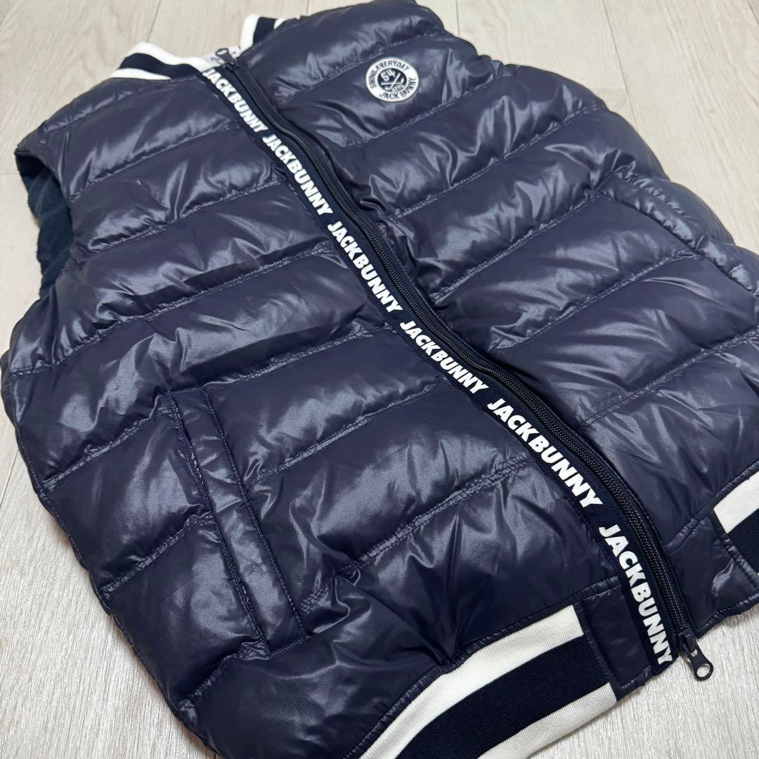 ジャックバニー　サイズ5 ダウンベスト　ネイビー　美品　紺色　ゴルフウェア