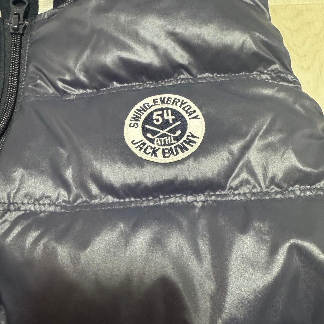 ジャックバニー　サイズ5 ダウンベスト　ネイビー　美品　紺色　ゴルフウェア