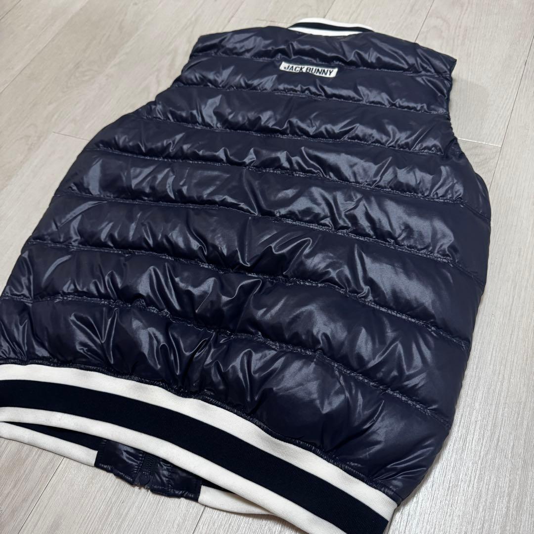 ジャックバニー　サイズ5 ダウンベスト　ネイビー　美品　紺色　ゴルフウェア