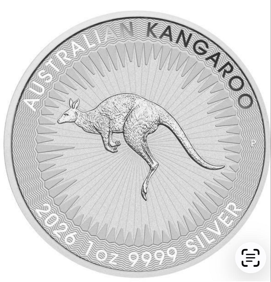 オーストラリア、カンガルー銀貨1オンス　クリアケース付き保証書付き