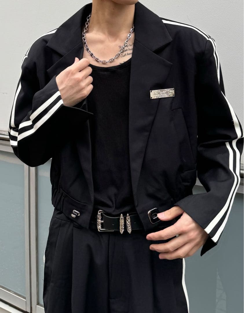 美*ア様 【ALUDE SELECT】line short jacket set