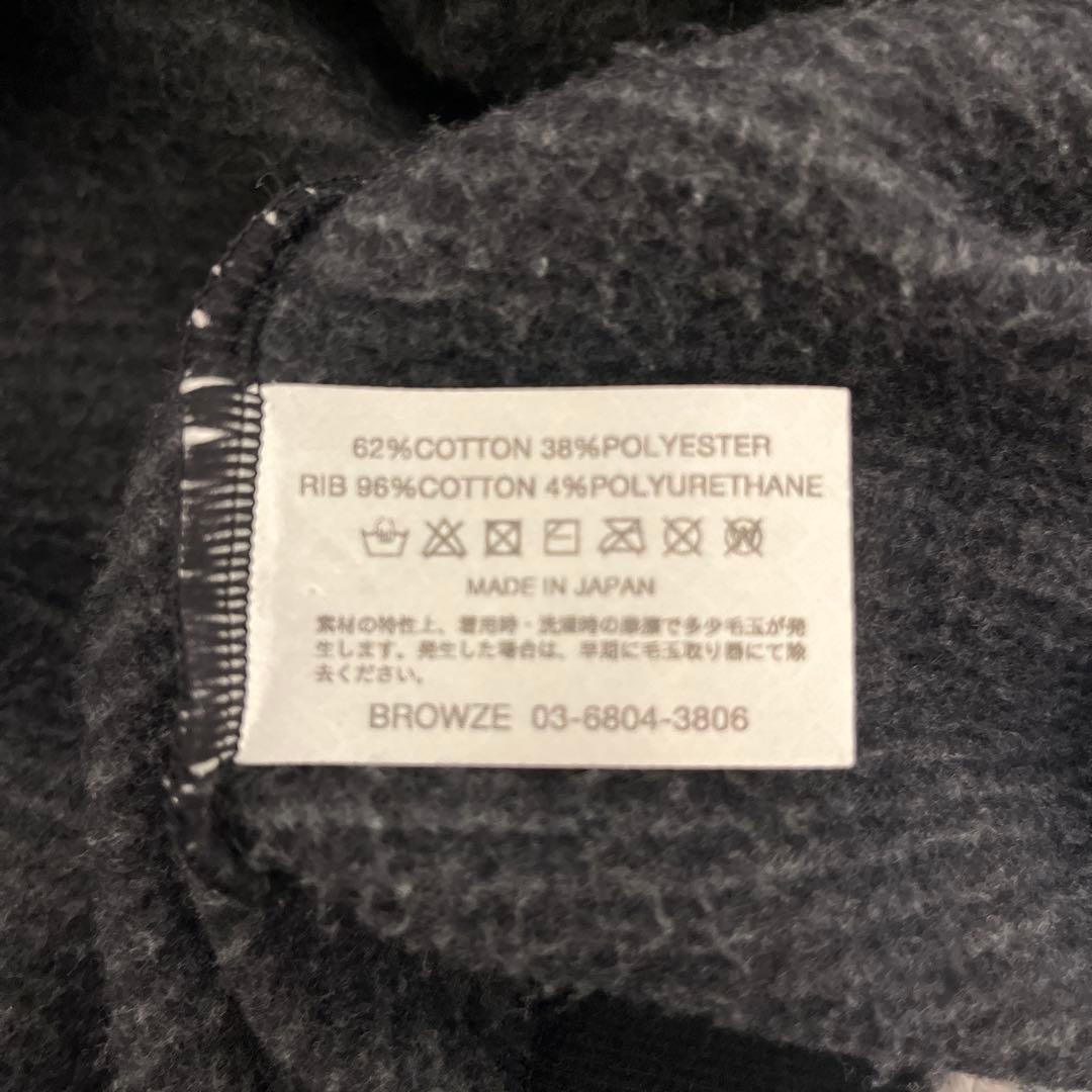 トップス 24AW ENNOY BORDER CREW NECK SWEAT BLACK