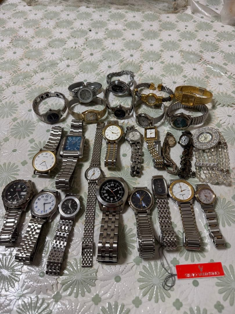 ステンレススチール アナログ時計 セット