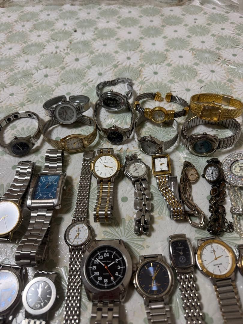 ステンレススチール アナログ時計 セット