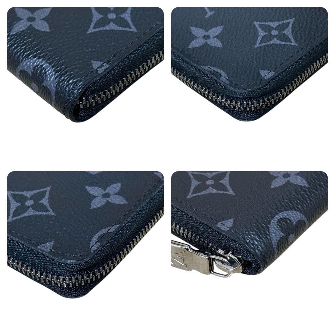 極美品 ルイヴィトン 財布 モノグラム エクリプス ジッピー パース