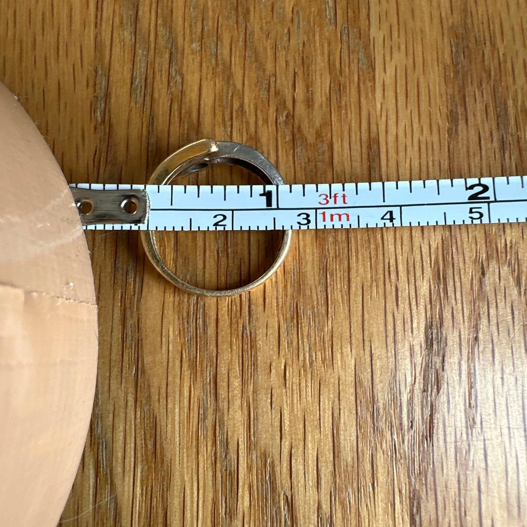 18K PL コンビリング ダイヤモンドリング 18金 プラチナ