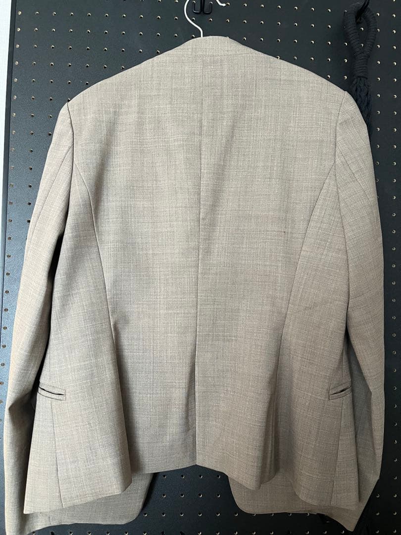 【美品即配】グリーンレーベルリラクシングセットアップ　ノーカラージャケットパンツ