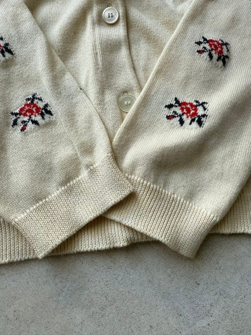 専用　MIU MIU バラ柄ニットカーディガン
