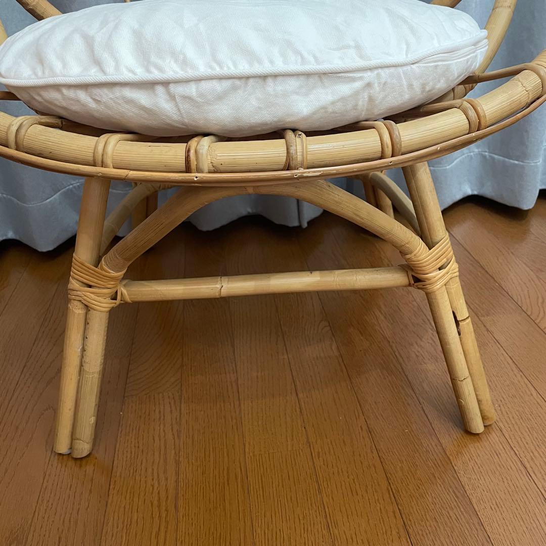 【値下げしました】unico ラタンチェアCAGE（カージュ） ソファ