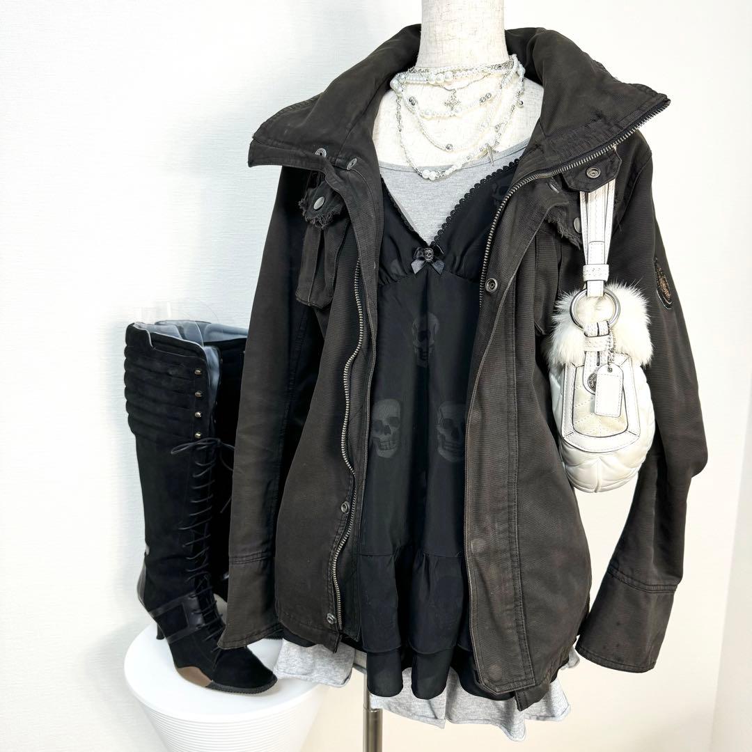 y2k✨️ 00s HYSTERIC GLAMOUR スカル シアー キャミソール