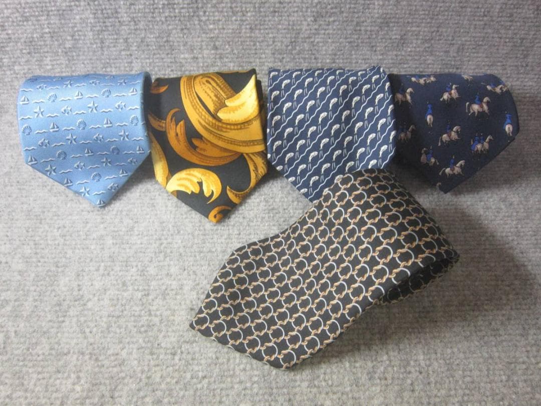 HERMES エルメス ネクタイ 5本セット シルク