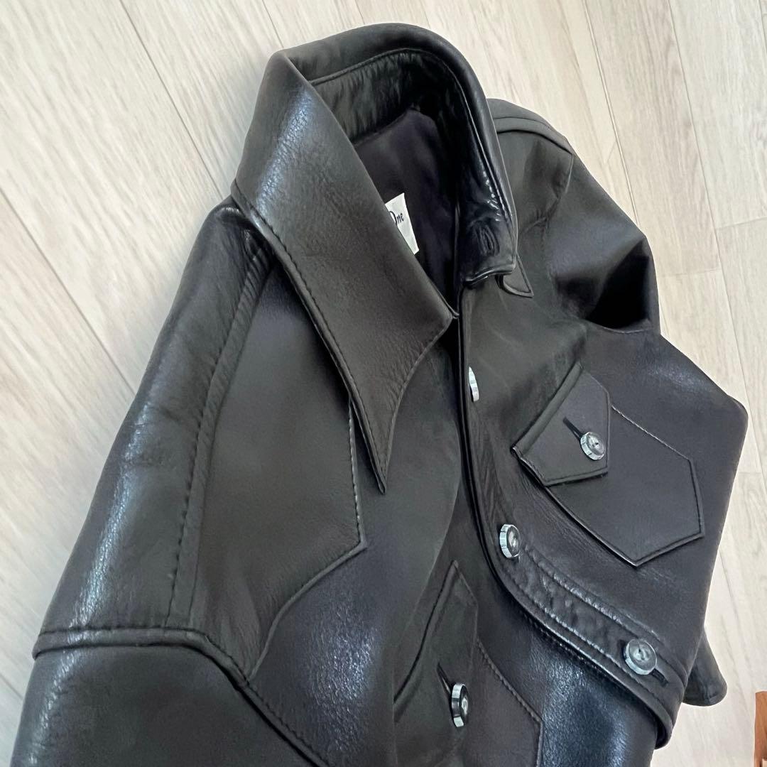 レッドムーン Number One Leathers レザージャケット 36 黒