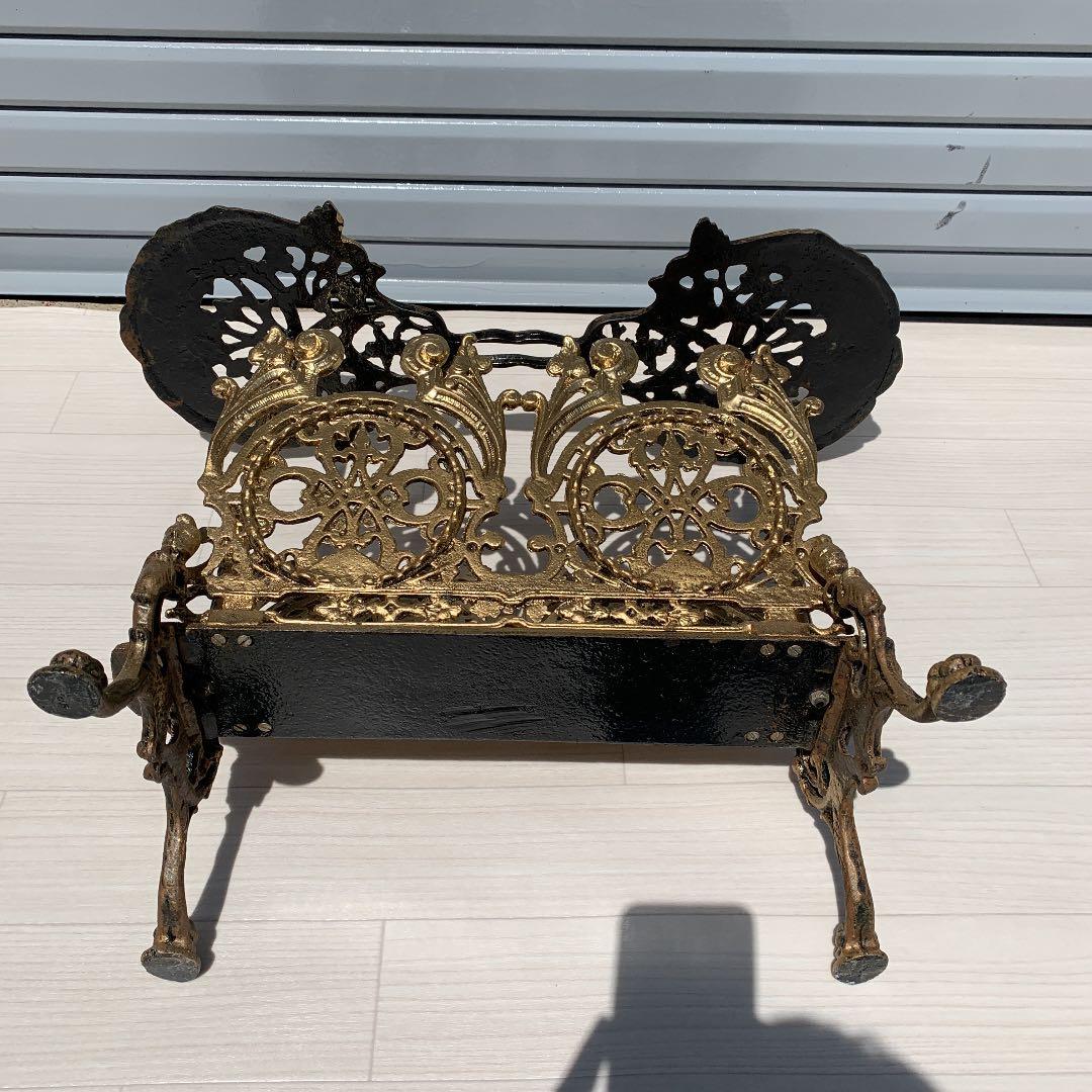 イタリア製　マガジンラック　アンティーク調