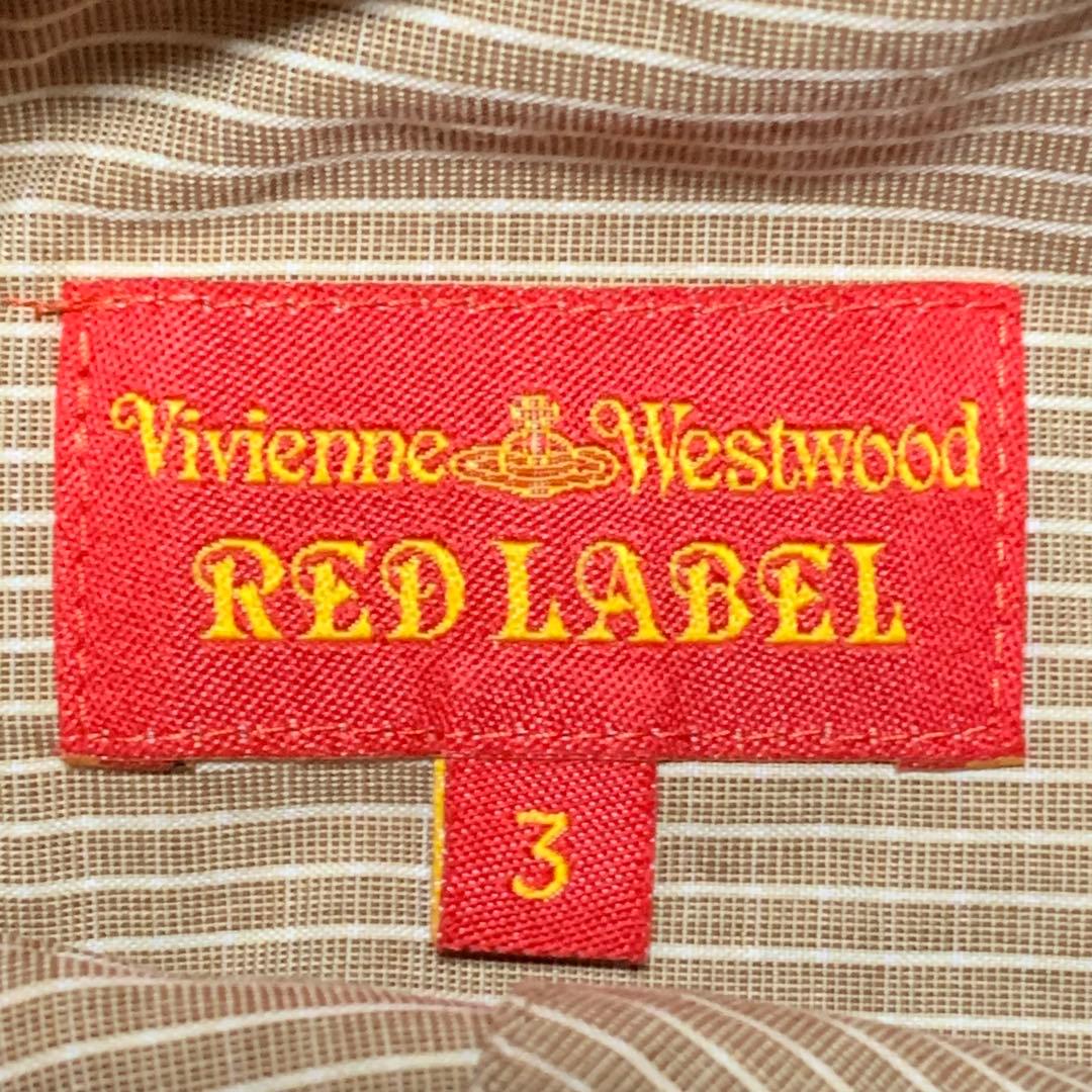 ヴィヴィアンウエストウッド　レッドレーベル　シャツ　オーブ　ストライプ
