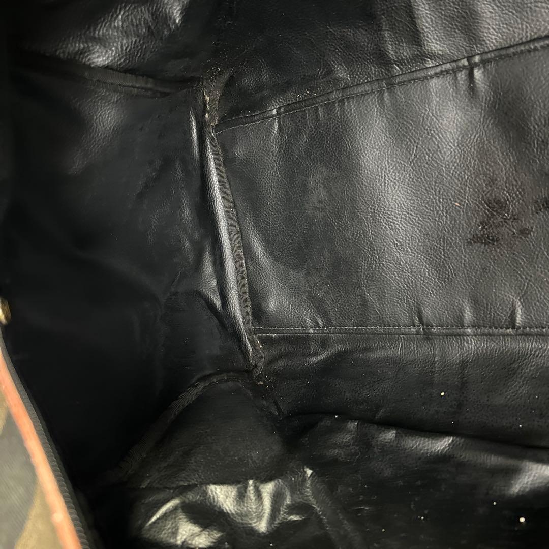 FENDI　ボストンバッグ　ペカン　PVC　レザー　大容量　旅行カバン