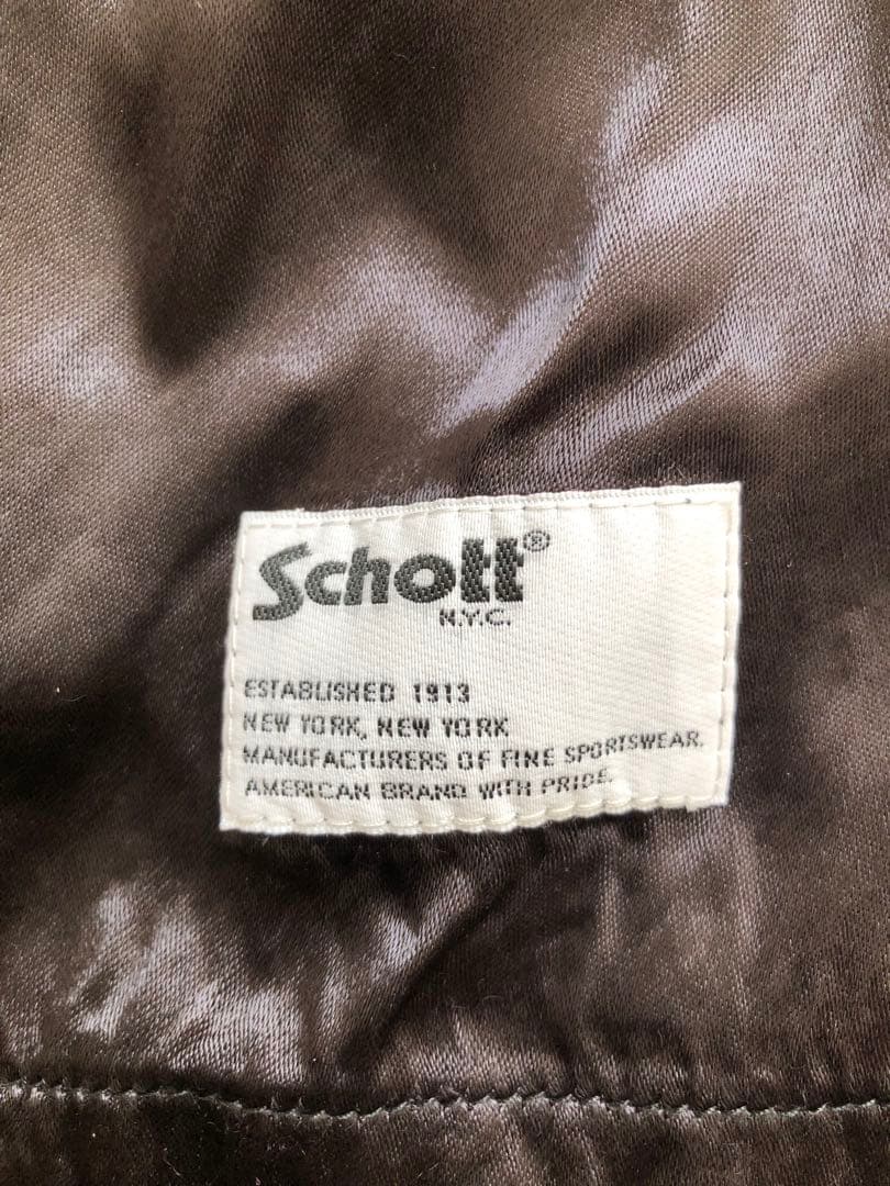 Schott レーヨン スカ エイジング ロングスリーブシャツ／スーベニアシャツ