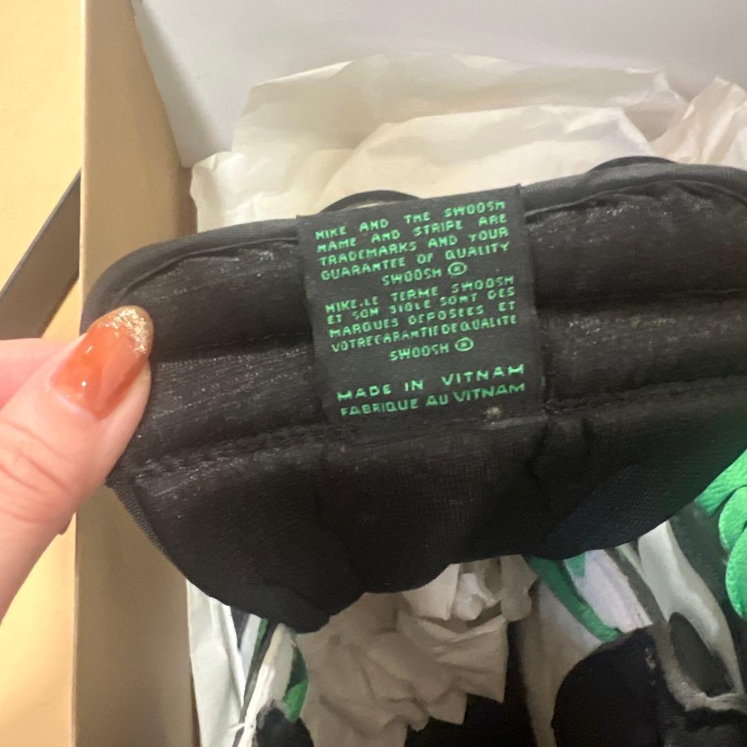 NIKE スニーカー ジョーダン メンズ 27.5cm グリーン ブラック