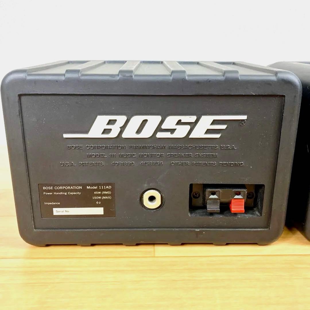 【動作確認済】BOSE 111AD スピーカー ペア シリアル連番