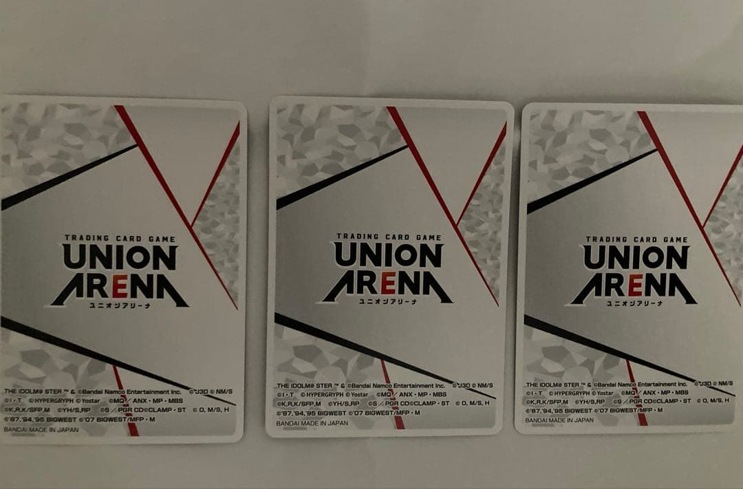 ユニオンアリーナ 2周年アクションポイント3枚セット