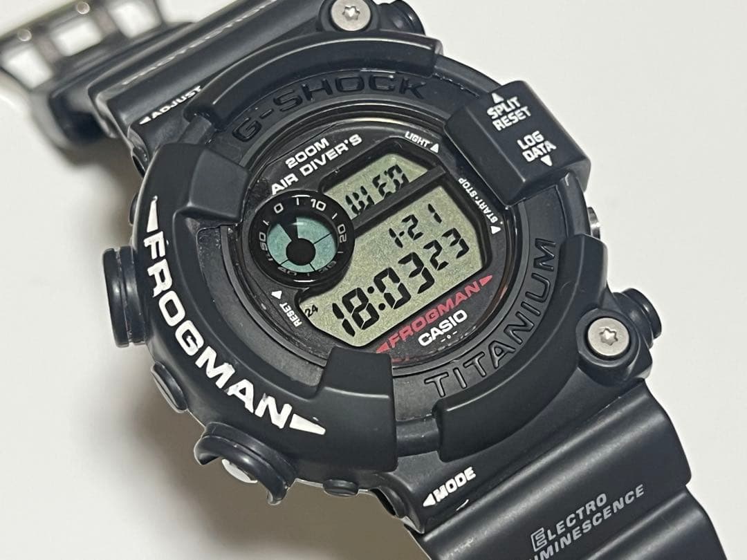 G-SHOCK DW-8200Z FROGMAN メンインブラック 潜水蛙EL