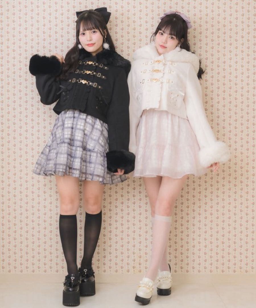 ROJITA ロジータ ハートバックルショートコート ブラック 量産型 地雷