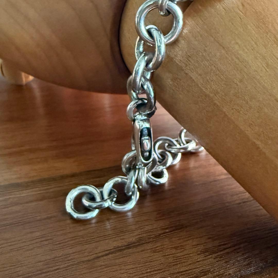 シルバー925無垢ビンテージデットストック　オニキスenigmaブレスレット本物