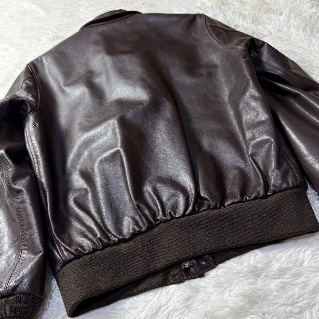 【極美品】AVIREX A-2 レザーフライトジャケット M 現行完売品