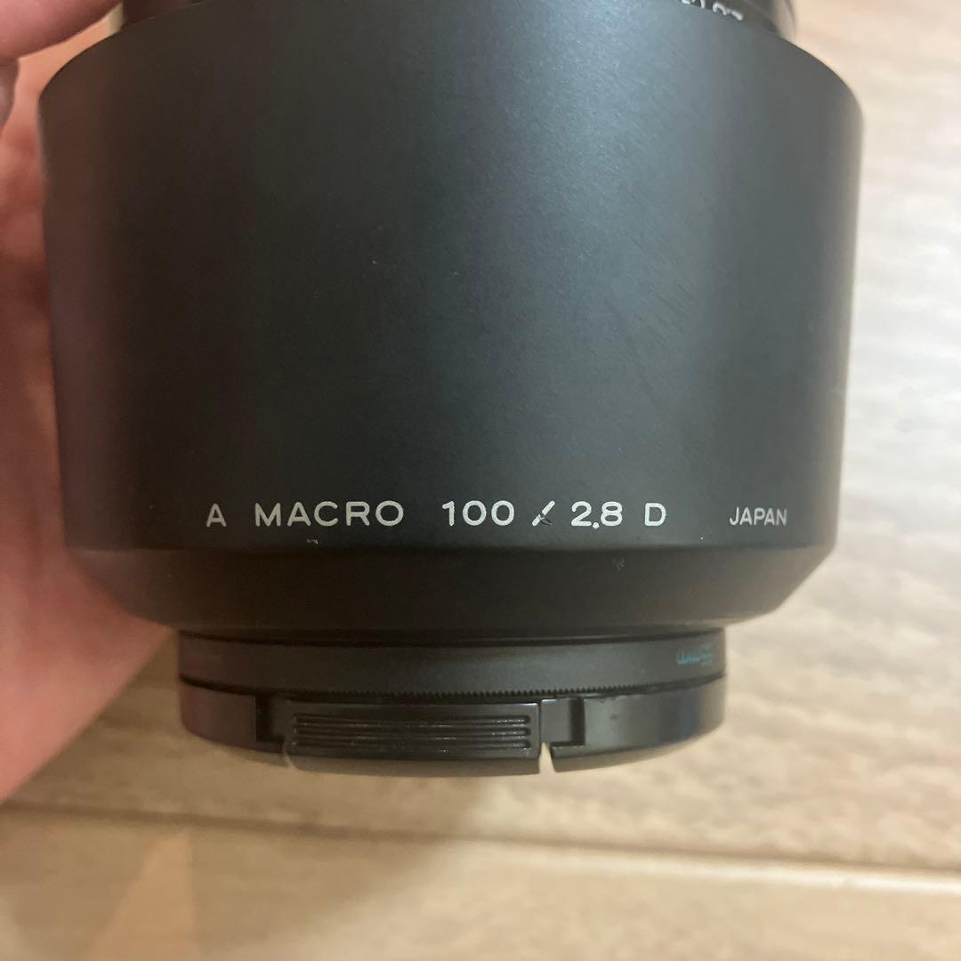 ミノルタAFマクロレンズ100mm F2.8 Φ55mm PLフィルター他付属品
