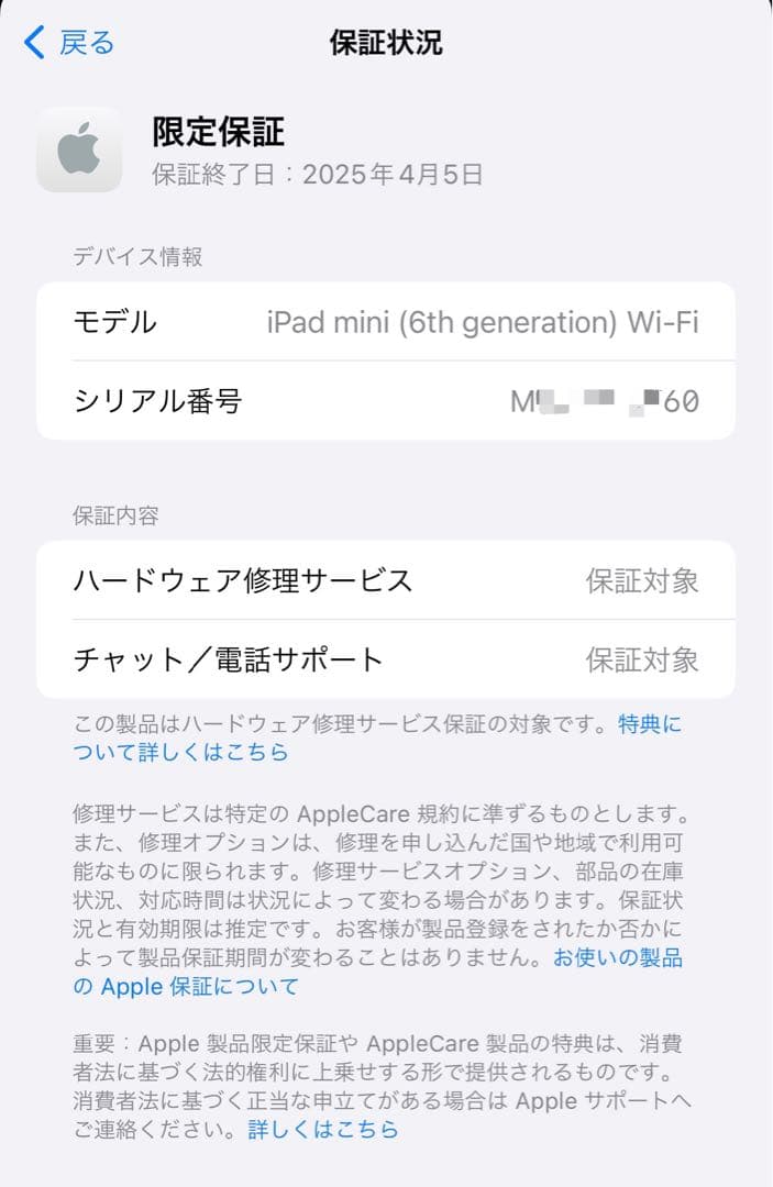 ANAプレミアムメンバー限定 ロゴ刻印 iPad mini Wi-Fi 64GB